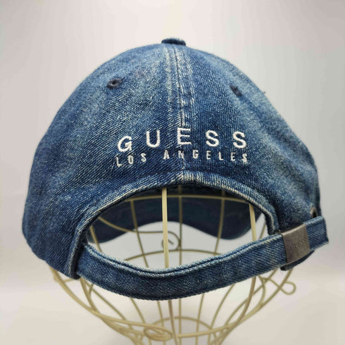 ゲスジーンズ GUESS JEANS TRAIANGLE LOGO DENIM 6-PANEL CAP トライアングル ロゴ デニム 6パネル キャップ メンズ ONE SIZE