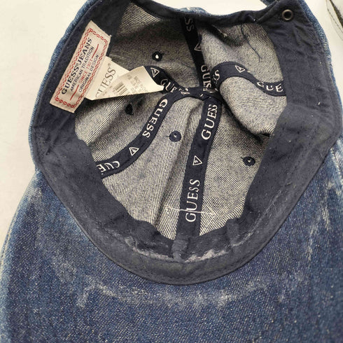 ゲスジーンズ GUESS JEANS TRAIANGLE LOGO DENIM 6-PANEL CAP トライアングル ロゴ デニム 6パネル キャップ メンズ ONE SIZE