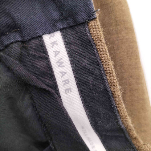 マーカウェア markaware FLAT-FRONT TROUSERS メンズ