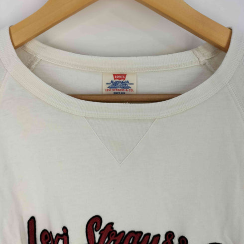 リーバイス Levis 90s マカオ製 ロゴ刺繍 Vガゼット ロングスリーブTシャツ メンズ import:M
