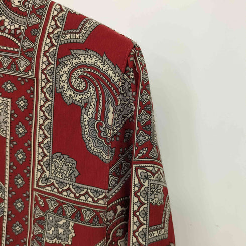 アルフレッドダナー ALFRED DUNNER ポリ 裾リブ ペイズリー柄 L/S シャツ レディース 14