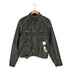 ベルスタッフ Belstaff 裏ボア エルボーパッチ チンスト フェイクレザー バイカージャケット メンズ import:L