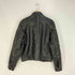 ベルスタッフ Belstaff 裏ボア エルボーパッチ チンスト フェイクレザー バイカージャケット メンズ import:L