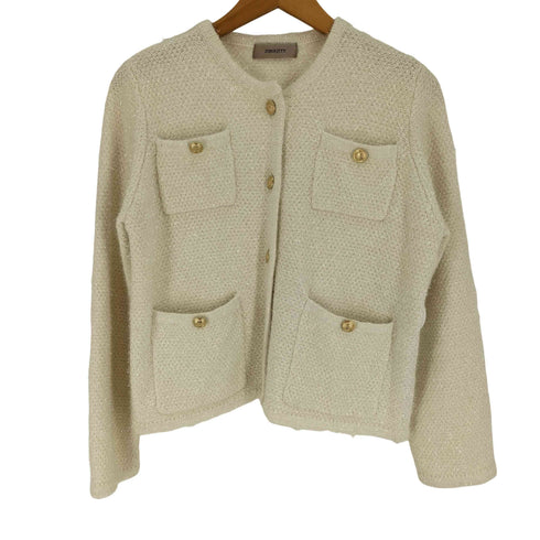 ジャスグリッティー JUSGLITTY 24SS ラメツイードニットジャケット レディース JPN:2