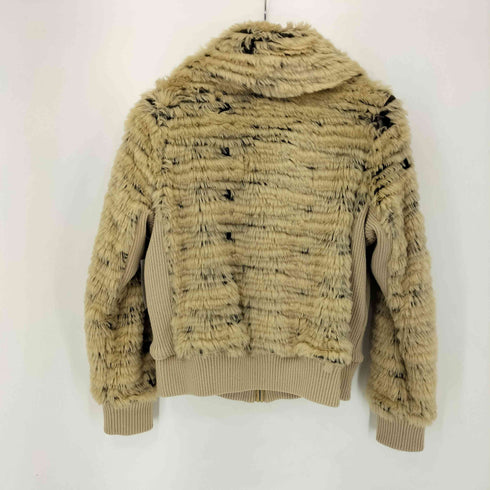 ツモリチサト TSUMORI CHISATO ニット切替フェイクファー ジャケット ゴマアザラシ レディース JPN:2