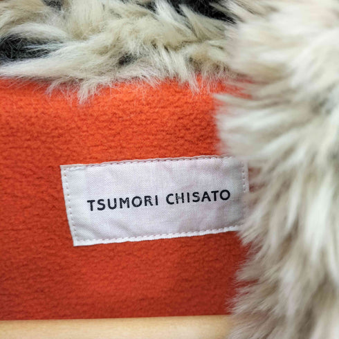 ツモリチサト TSUMORI CHISATO ニット切替フェイクファー ジャケット ゴマアザラシ レディース JPN:2