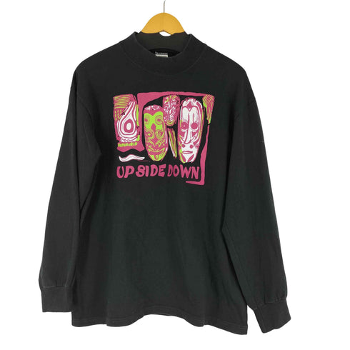 アンビル Anvil モックネック プリント L/S Tシャツ メンズ JPN:L