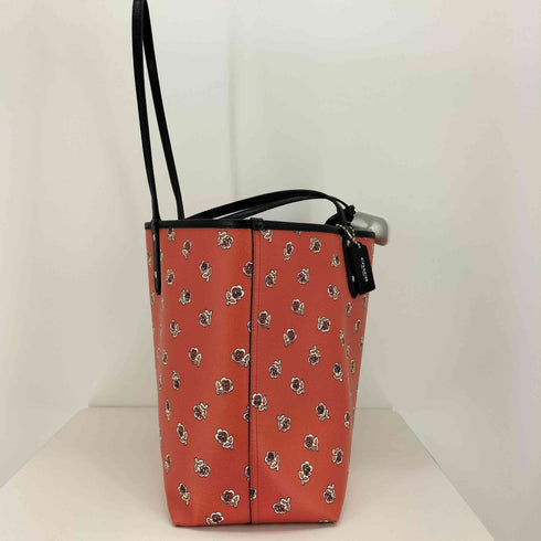 コーチ COACH シエナ ローズ フローラル プリント レザー リバーシブル トート バッグ レディース