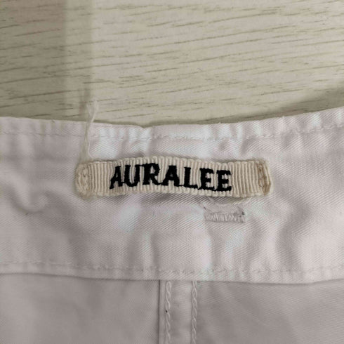 オーラリー AURALEE FINX LINEN OX BELT PANTS コットンリネン ベルトパンツ メンズ JPN:4