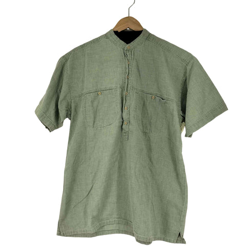 FLYSHACKER スタンドカラー S/S ヘンリーネックシャツ メンズ