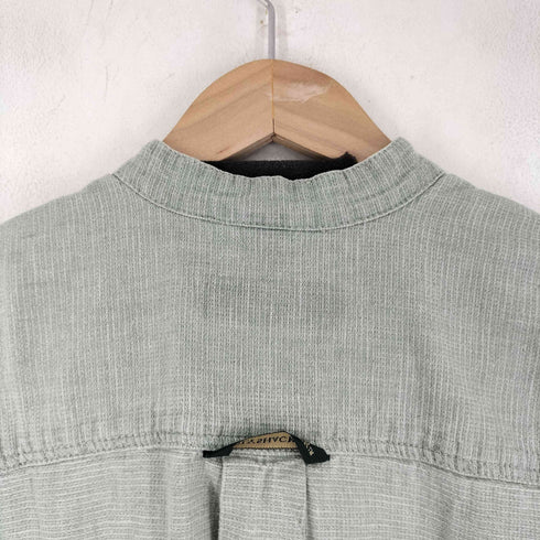 FLYSHACKER スタンドカラー S/S ヘンリーネックシャツ メンズ