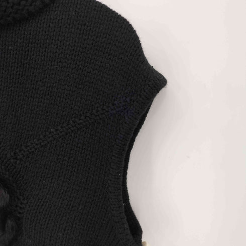 CHAMOIS シルクアルパカ混 ウールアクリル ハイネックウールベスト レディース JPN:40
