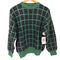 イヴサンローラン Yves Saint Laurent 90S tricots ジオメトリックジャガードニット 3Dニット メンズ import:M