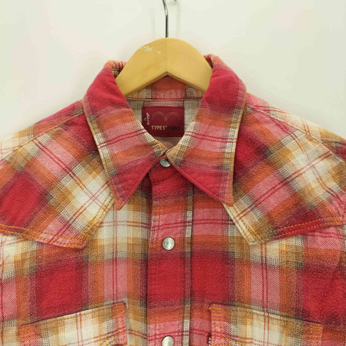 リーバイス Levis TYPE1コットンチェック長袖ネルシャツ メンズ import:L