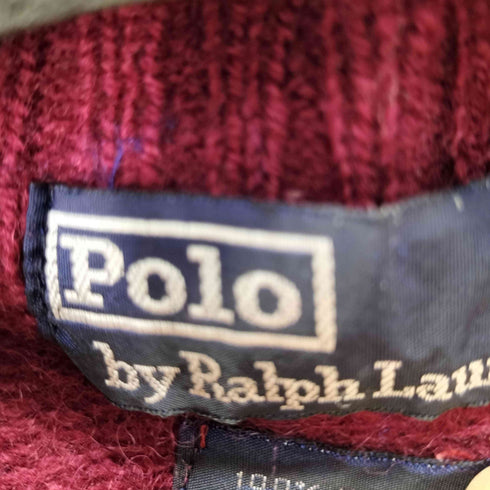 ポロバイラルフローレン Polo by RALPH LAUREN スモールポニー刺繍 クルーネックウールニット メンズ import:M