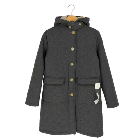 マッキントッシュスコットランド MACKINTOSH SCOTLAND 英国製 XZ 裏地ボア ウール フーデッド キルティングコート レディース 38