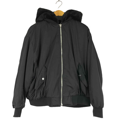 ザラ ZARA フェイクファー リバーシブルボンバージャケット レディース US XS