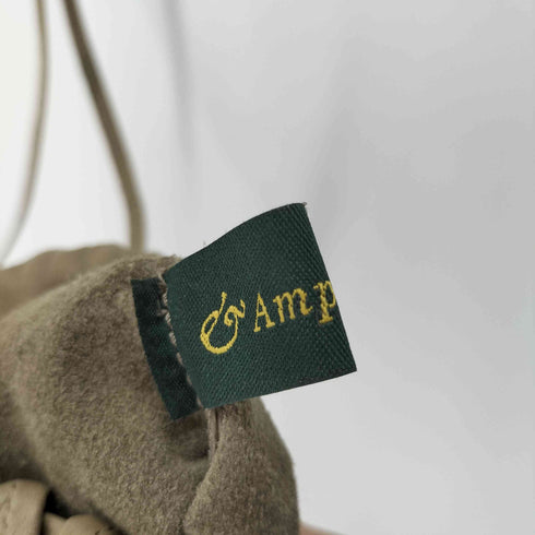 Ampersand レザー巾着バッグ レディース