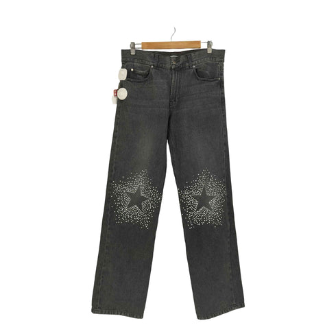 ABRA Black Rhinestone Jeans ブラック ラインストーン デニムパンツ メンズ M