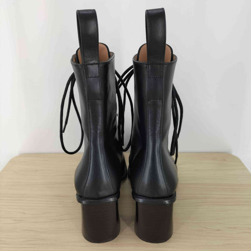 マリーンセル MARINE SERRE LEATHER SPOOR LACED-UP BOOTS レディース EUR:37
