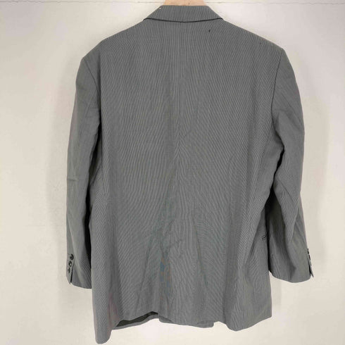ジバンシィ GIVENCHY ストライプ パワーショルダー ピークラペル ウールダブルテーラードジャケット メンズ