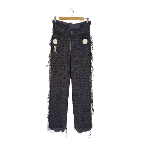 ミドリカワ MIDORIKAWA ツイード レーヨンコットン ハイウエストパンツ メンズ JPN:S