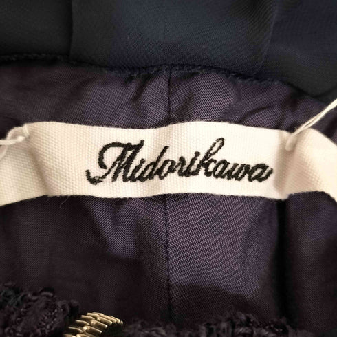 ミドリカワ MIDORIKAWA ツイード レーヨンコットン ハイウエストパンツ メンズ JPN:S