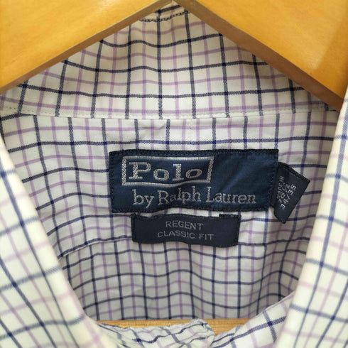 ポロバイラルフローレン Polo by RALPH LAUREN REGENT CLASSIC FIT チェック柄ワイドカラーシャツ メンズ 16 1/2