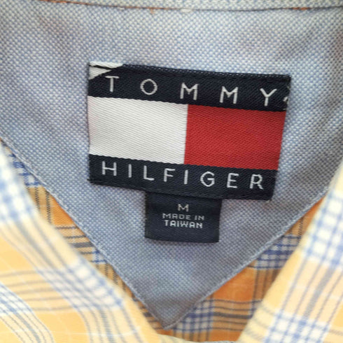 トミーヒルフィガー TOMMY HILFIGER ロゴ 刺繍 チェック B.D シャツ メンズ import:M