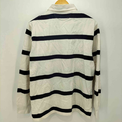 ポロラルフローレン POLO RALPH LAUREN ボーダー柄 ポニー刺繍 ロングスリーブ ポロシャツ メンズ import:L