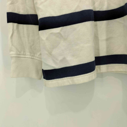 ポロラルフローレン POLO RALPH LAUREN ボーダー柄 ポニー刺繍 ロングスリーブ ポロシャツ メンズ import:L