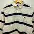 ポロラルフローレン POLO RALPH LAUREN ボーダー柄 ポニー刺繍 ロングスリーブ ポロシャツ メンズ import:L