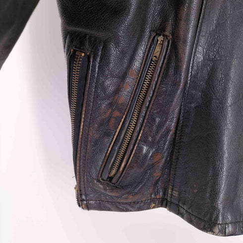 SCOVILL ZIP シングルライダースジャケット メンズ