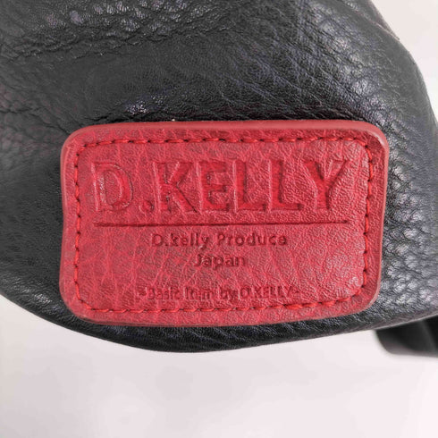 ディーケリー D.KELLY ロゴ 型押し シボ革 レザー バイカラー バックパック リュック メンズ