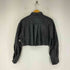 ザラ ZARA フェイクレザークロップドシャツ レディース XS