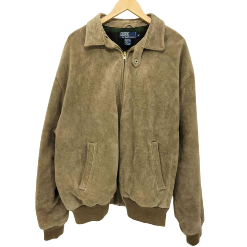 ポロバイラルフローレン Polo by RALPH LAUREN 90S スエード ジップアップ ブルゾンジャケット メンズ import:XL