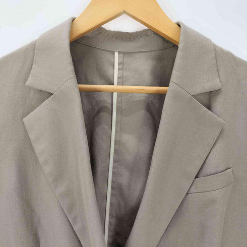 ユナイテッドアローズグリーンレーベルリラクシング UNITED ARROWS green label relaxing リネンレーヨン サイド スリット ジャケット レディース JPN:36