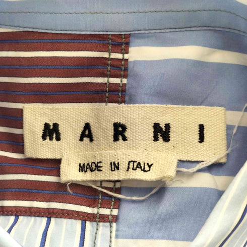 マルニ MARNI クレイジーパターンストライプシャツ メンズ EUR:44