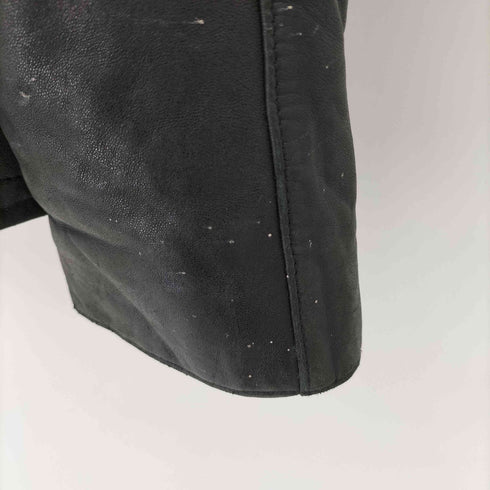 BRANDIN 本革 ジップアップ レザージャケット メンズ import:XL