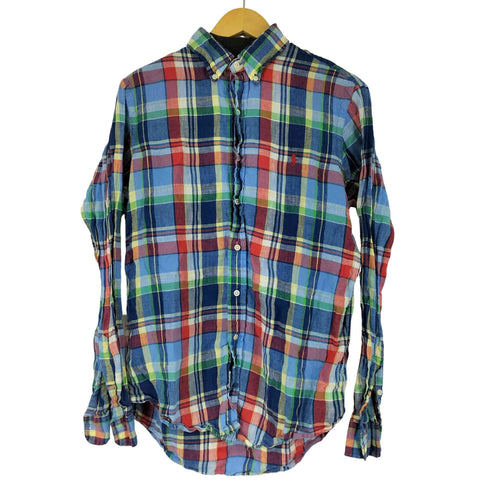ラルフローレン RALPH LAUREN L/S BDチェックネルシャツ メンズ import:M