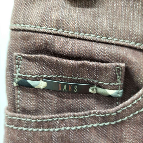 ダックス DAKS 刺繍 ストレートパンツ メンズ 76-101