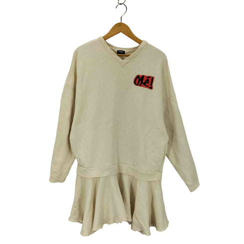 パメオポーズ Pameo Pose Vネック刺繍スウェットワンピース レディース FREE