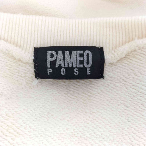 パメオポーズ Pameo Pose Vネック刺繍スウェットワンピース レディース FREE