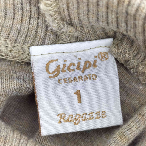ジチピ gicipi イタリア製 タートルネック コットン L/Sニット レディース JPN:1