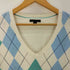 トミーヒルフィガー TOMMY HILFIGER アーガイル柄Vネックニット レディース JPN:L