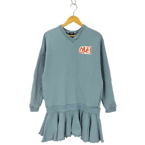 パメオポーズ Pameo Pose Vネック刺繍スウェットワンピース レディース FREE