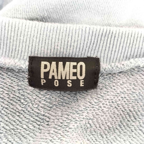 パメオポーズ Pameo Pose Vネック刺繍スウェットワンピース レディース FREE
