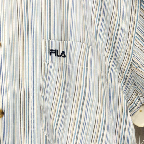 フィラ FILA ストライプシャツ メンズ JPN:M