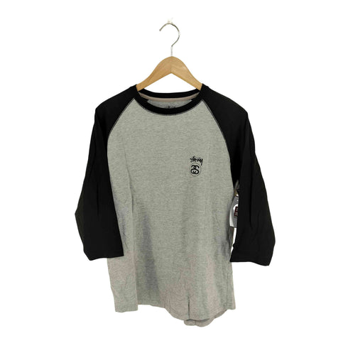 ステューシー Stussy AUTHENTIC GEAR 両面ロゴプリント 七分袖ラグランカットソー SSリンク メンズ import:M
