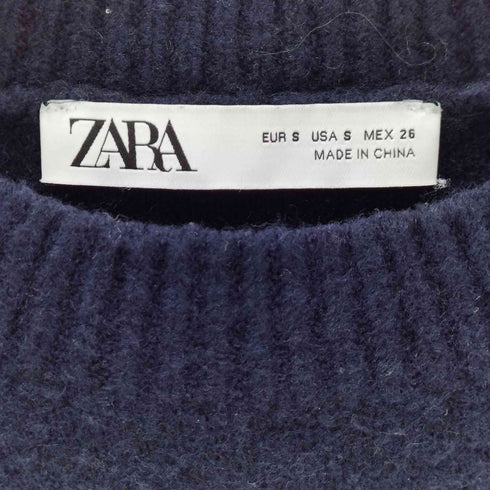 ザラ ZARA BASIC PLAIN KNIT SWEATER レディース import:S